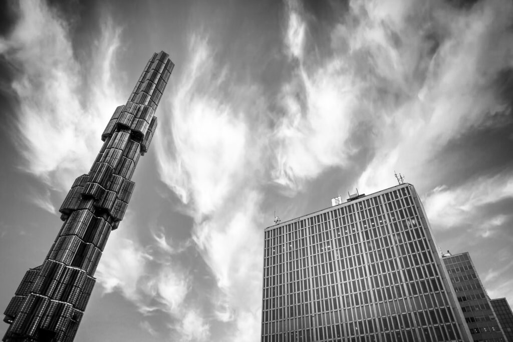 The glass obelisk, Stockholm, Sweden