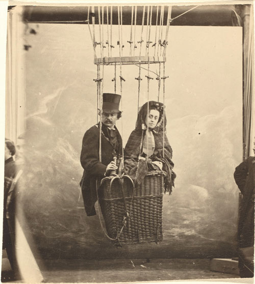LITE_Nadar,_Self-Portrait_with_Wife_Ernestine_in_a_Balloon_Gondola,_c1865