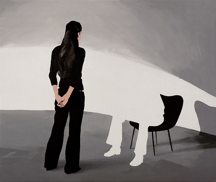 Jarek Puczel_Invisible man, oil on canvas, 2016