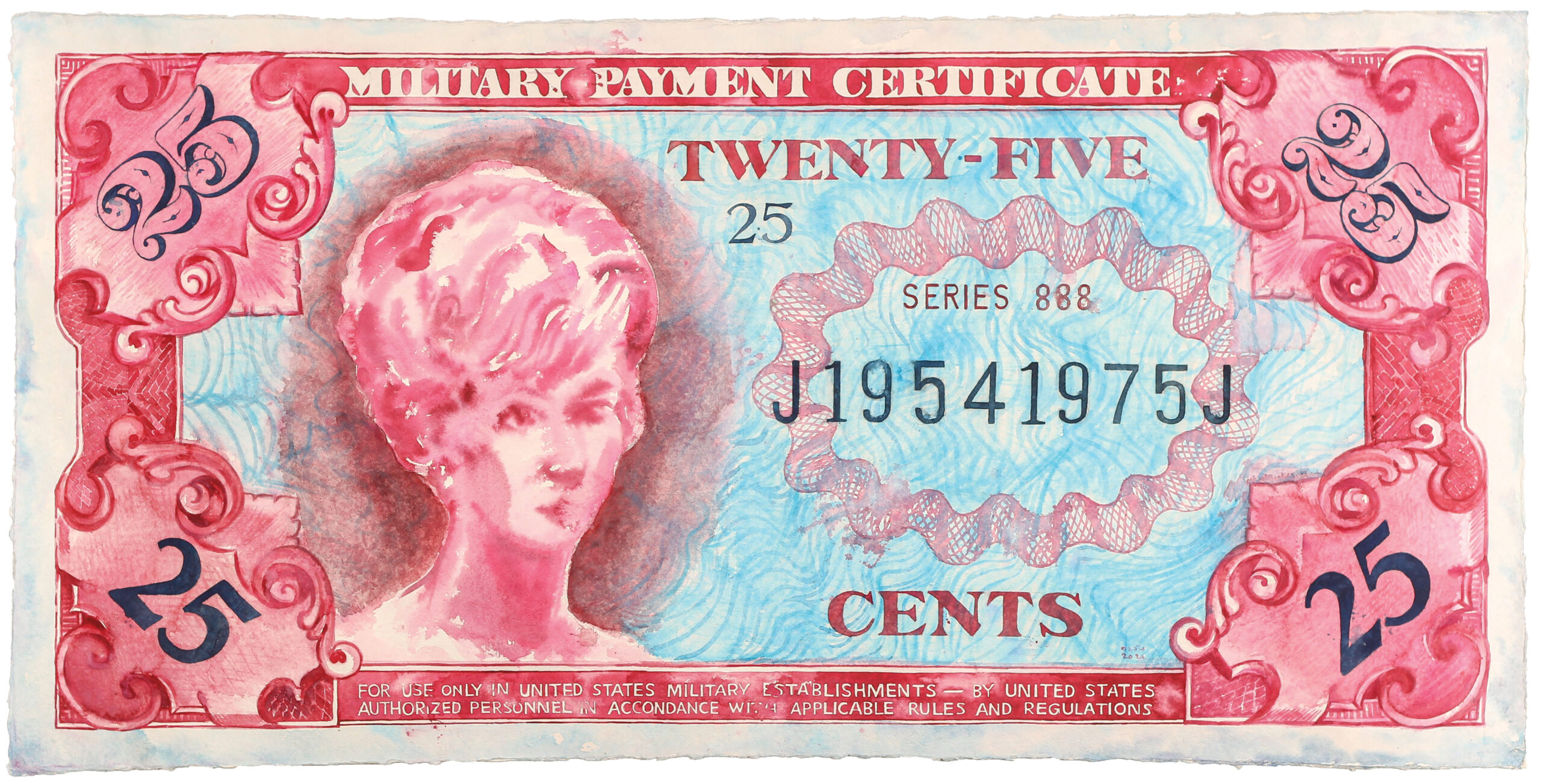 Military Payment Certificate5_2021_watercolor_200x100cm