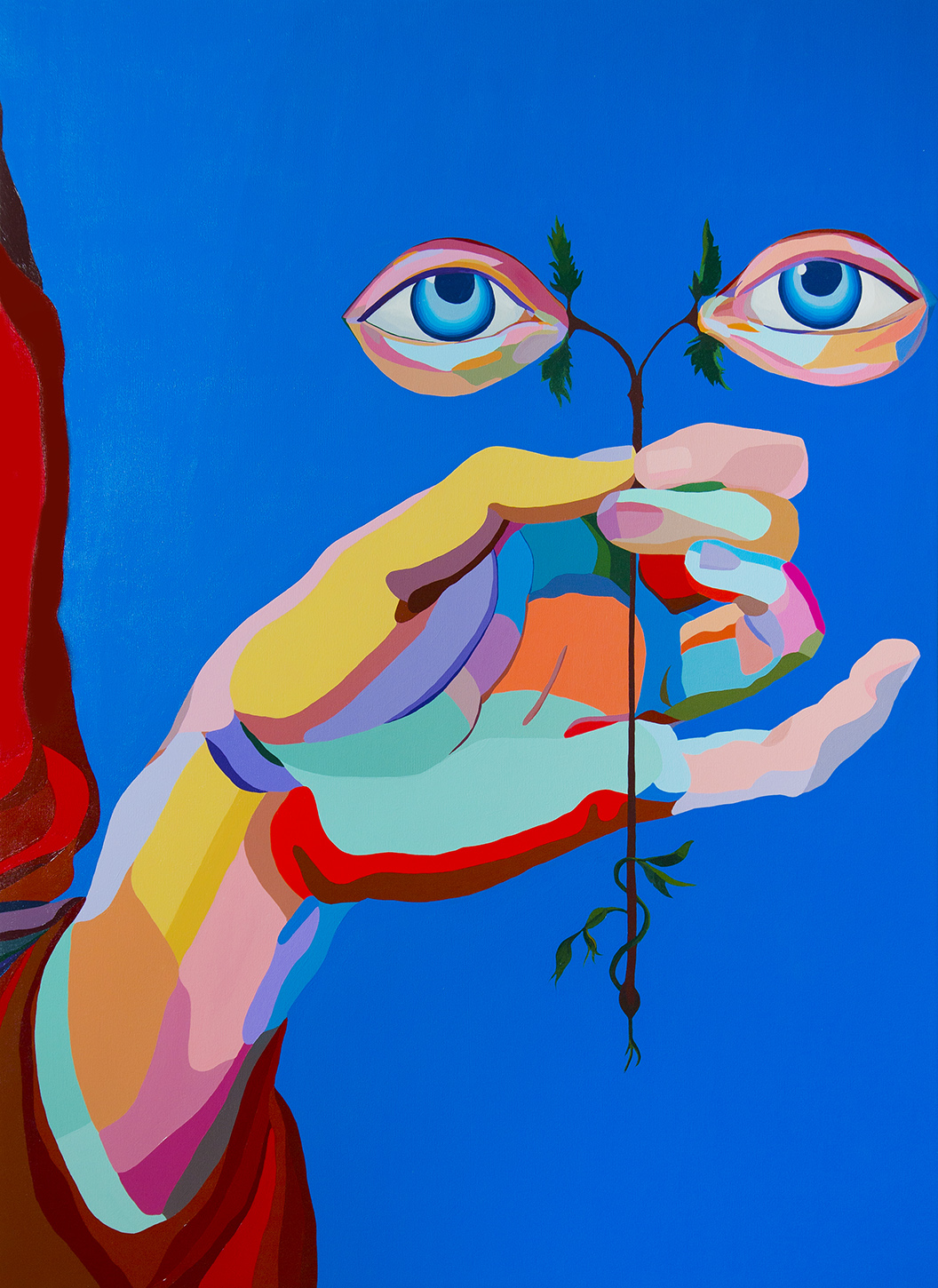 Copy of Santa Lucia The Channel of Inspiration (Full Bed) 54x74in acrylic on canvas 2016 HIRES