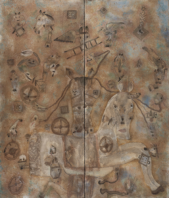 SERGIO HERNÁNDEZ. El sueño de la mariposa, 2000. Firmado