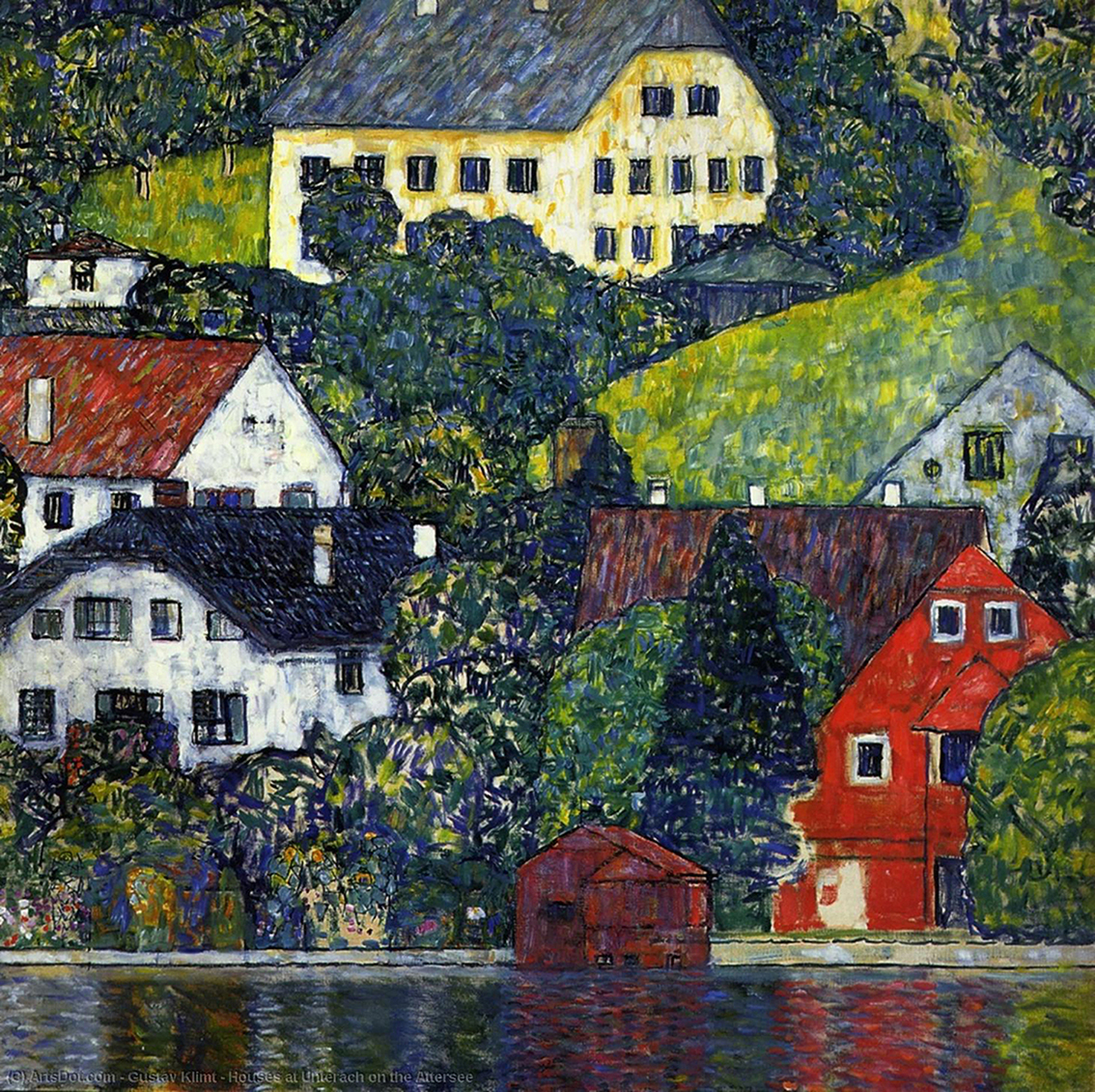 Gustav-klimt-houses-at-unterach-on-the-attersee *Wickipedia