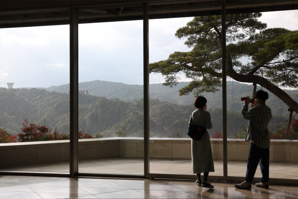 View from Miho Museum’s main hall